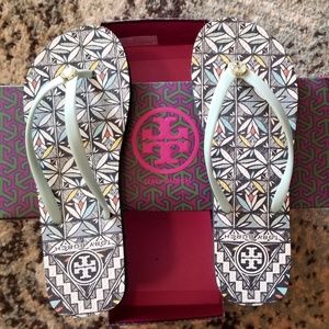 Tori Burch Siver Sage - Acoma Flip Flops